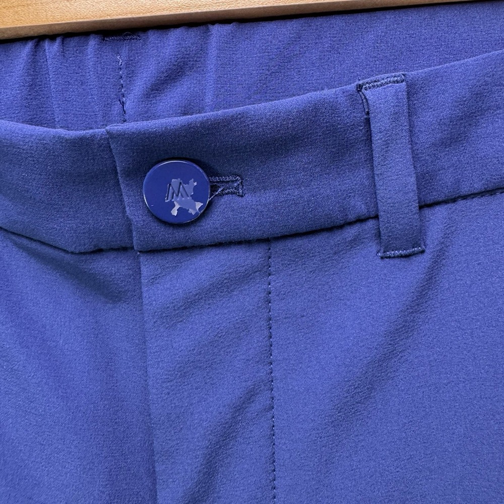 Mizzen + Main Pants Mens 30 Blue Helmsman Slim Fit Joggers Lightweight Golf - Picture 4 of 13
